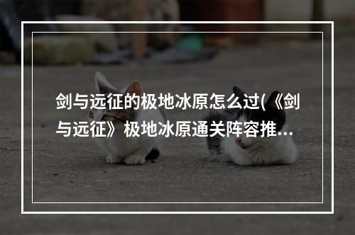 剑与远征的极地冰原怎么过(《剑与远征》极地冰原通关阵容推荐 极地冰原怎么打)