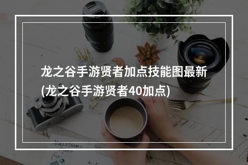 龙之谷手游贤者加点技能图最新(龙之谷手游贤者40加点)