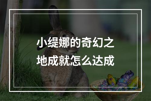 小缇娜的奇幻之地成就怎么达成