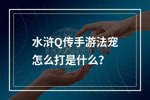 水浒Q传手游法宠怎么打是什么？