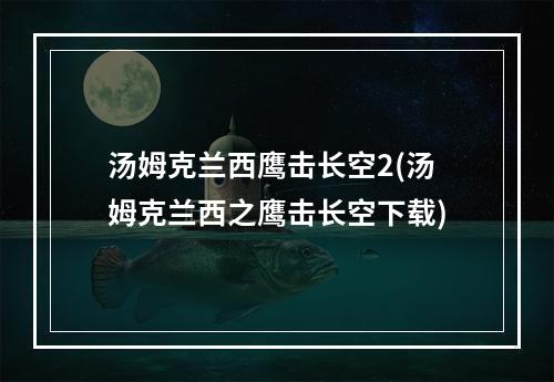 汤姆克兰西鹰击长空2(汤姆克兰西之鹰击长空下载)