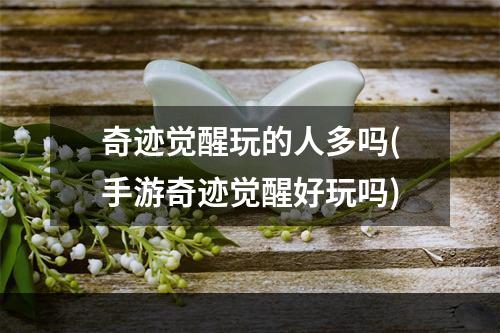 奇迹觉醒玩的人多吗(手游奇迹觉醒好玩吗)