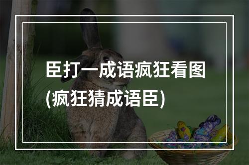 臣打一成语疯狂看图(疯狂猜成语臣)