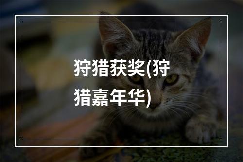 狩猎获奖(狩猎嘉年华)