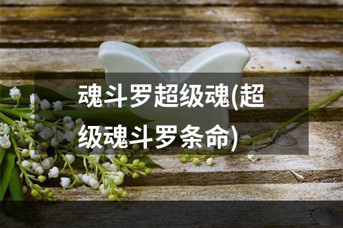 魂斗罗超级魂(超级魂斗罗条命)