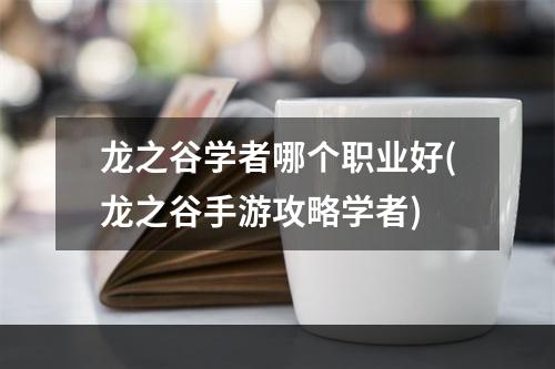 龙之谷学者哪个职业好(龙之谷手游攻略学者)