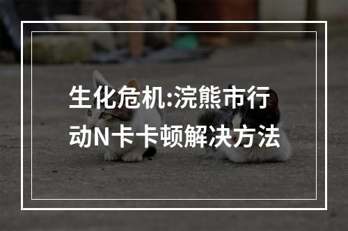 生化危机:浣熊市行动N卡卡顿解决方法