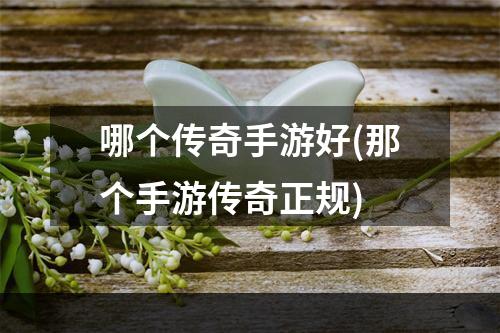 哪个传奇手游好(那个手游传奇正规)