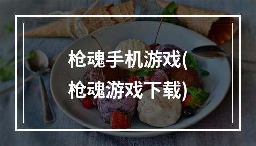 枪魂手机游戏(枪魂游戏下载)