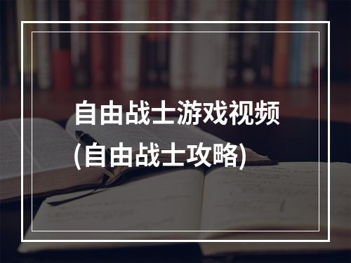 自由战士游戏视频(自由战士攻略)