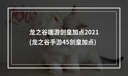 龙之谷端游剑皇加点2021(龙之谷手游45剑皇加点)