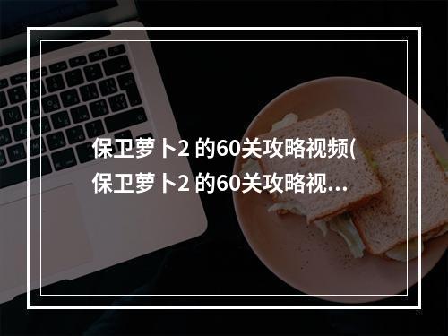 保卫萝卜2 的60关攻略视频(保卫萝卜2 的60关攻略视频)