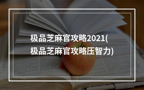 极品芝麻官攻略2021(极品芝麻官攻略压智力)