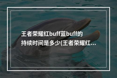 王者荣耀红buff蓝buff的持续时间是多少(王者荣耀红、蓝BUFF的持续时间是夫子的试炼正确答案)