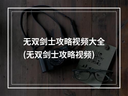 无双剑士攻略视频大全(无双剑士攻略视频)