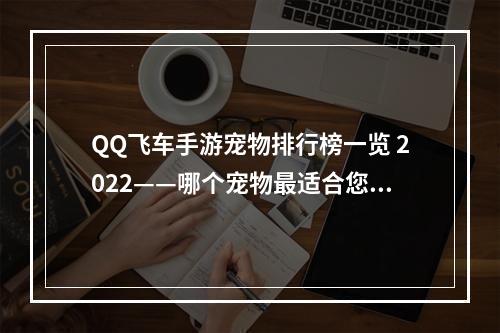 QQ飞车手游宠物排行榜一览 2022——哪个宠物最适合您？