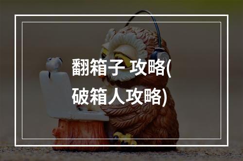 翻箱子 攻略(破箱人攻略)