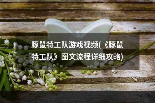 豚鼠特工队游戏视频(《豚鼠特工队》图文流程详细攻略)