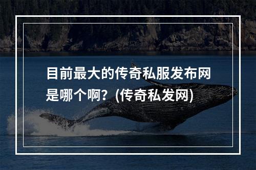 目前最大的传奇私服发布网是哪个啊？(传奇私发网)