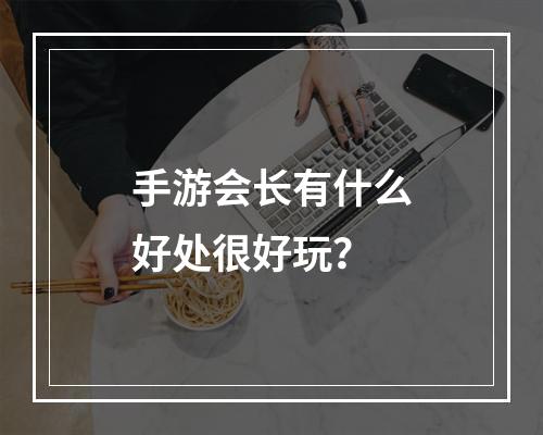 手游会长有什么好处很好玩？