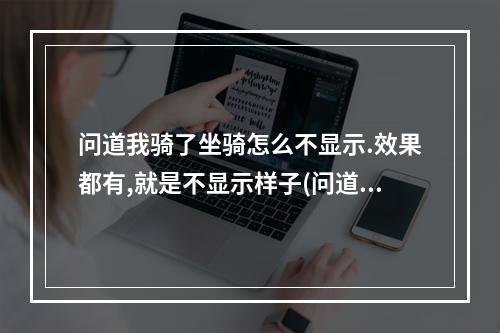 问道我骑了坐骑怎么不显示.效果都有,就是不显示样子(问道信)