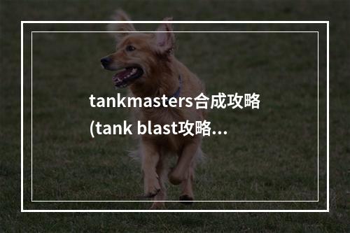 tankmasters合成攻略(tank blast攻略)