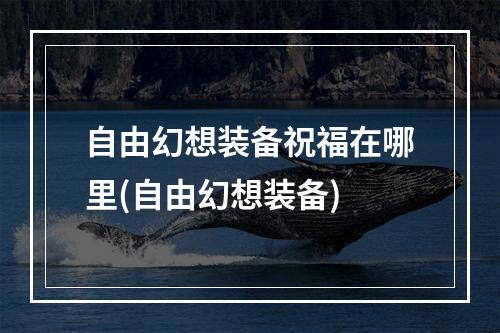 自由幻想装备祝福在哪里(自由幻想装备)