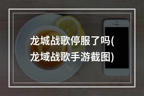 龙城战歌停服了吗(龙域战歌手游截图)