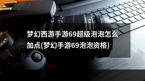 梦幻西游手游69超级泡泡怎么加点(梦幻手游69泡泡资格)