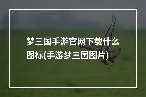 梦三国手游官网下载什么图标(手游梦三国图片)