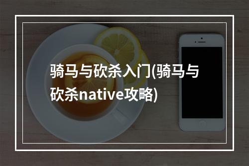 骑马与砍杀入门(骑马与砍杀native攻略)