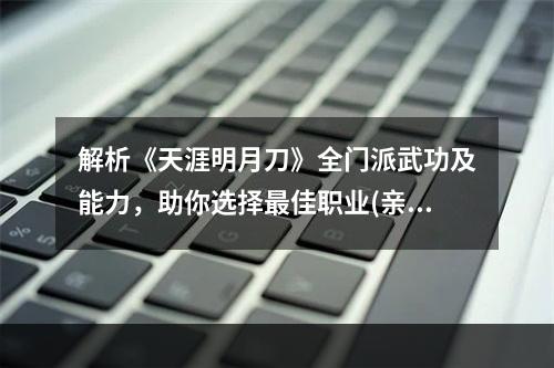 解析《天涯明月刀》全门派武功及能力，助你选择最佳职业(亲测有效)(一份关于《天涯明月刀》门派武功及属性的详细解读指南(内附大量图文))