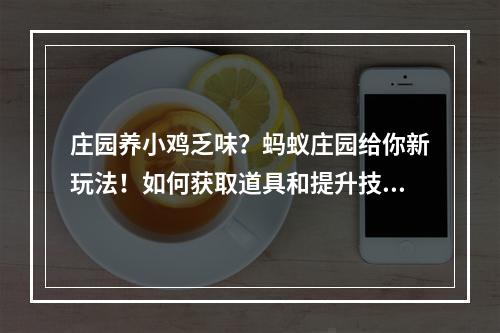 庄园养小鸡乏味？蚂蚁庄园给你新玩法！如何获取道具和提升技能(轻松模式&挑战模式)