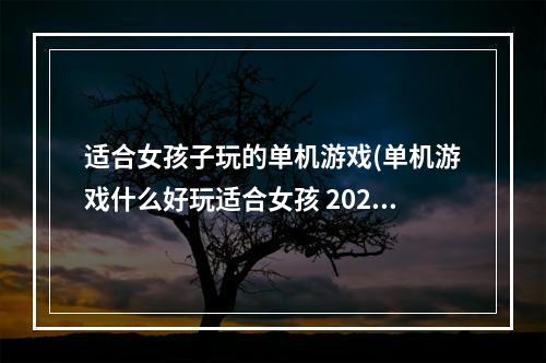 适合女孩子玩的单机游戏(单机游戏什么好玩适合女孩 2022适合女生玩的单机手游)