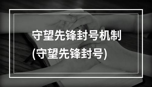 守望先锋封号机制(守望先锋封号)