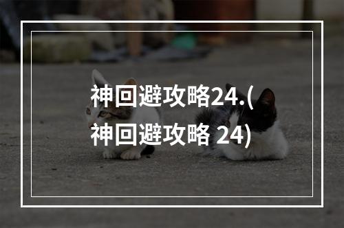 神回避攻略24.(神回避攻略 24)