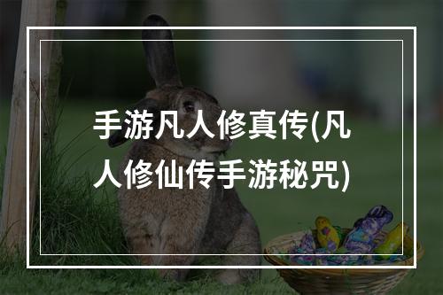 手游凡人修真传(凡人修仙传手游秘咒)