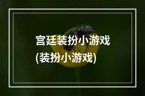 宫廷装扮小游戏(装扮小游戏)