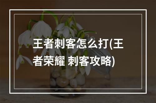 王者刺客怎么打(王者荣耀 刺客攻略)