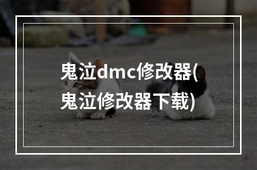 鬼泣dmc修改器(鬼泣修改器下载)