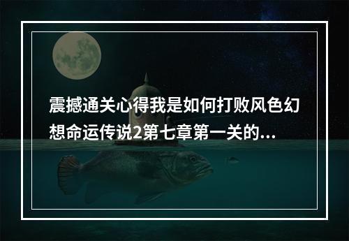 震撼通关心得我是如何打败风色幻想命运传说2第七章第一关的(全攻略)