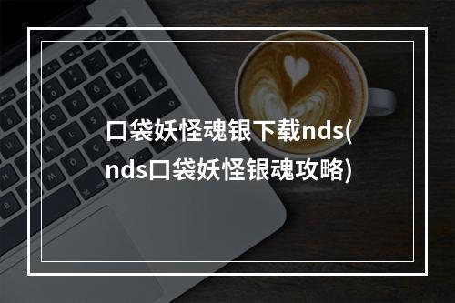 口袋妖怪魂银下载nds(nds口袋妖怪银魂攻略)