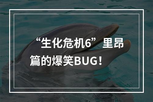 “生化危机6”里昂篇的爆笑BUG！