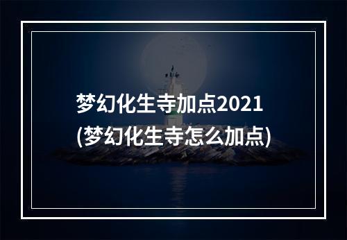 梦幻化生寺加点2021(梦幻化生寺怎么加点)