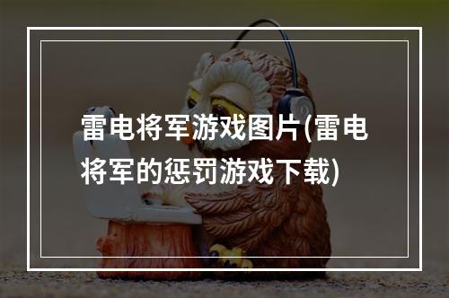 雷电将军游戏图片(雷电将军的惩罚游戏下载)