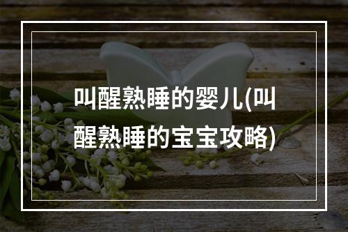 叫醒熟睡的婴儿(叫醒熟睡的宝宝攻略)