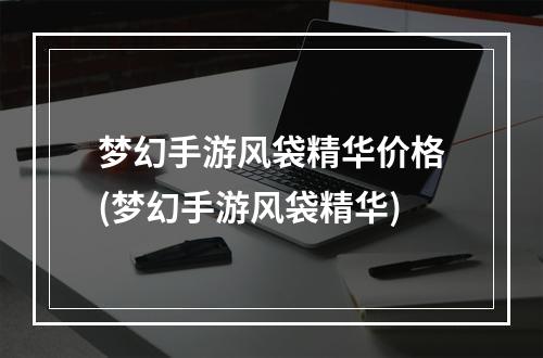 梦幻手游风袋精华价格(梦幻手游风袋精华)