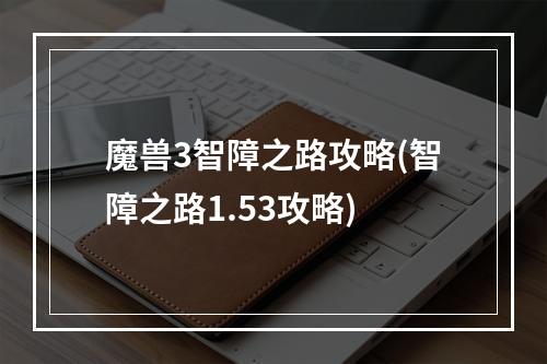 魔兽3智障之路攻略(智障之路1.53攻略)