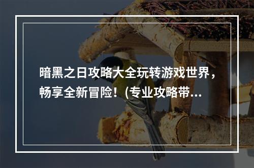 暗黑之日攻略大全玩转游戏世界，畅享全新冒险！(专业攻略带你玩转暗黑之日)