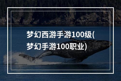 梦幻西游手游100级(梦幻手游100职业)